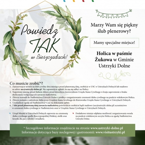 ''Powiedz TAK''- Plenerowe śluby cywilne 