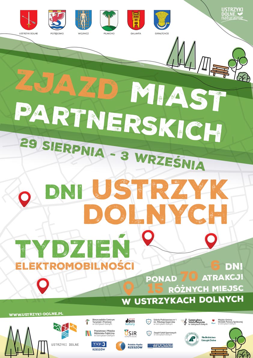  Zjazd Miast Partnerskich. Dni Ustrzyk Dolnych. Tydzień Elektromobilności
