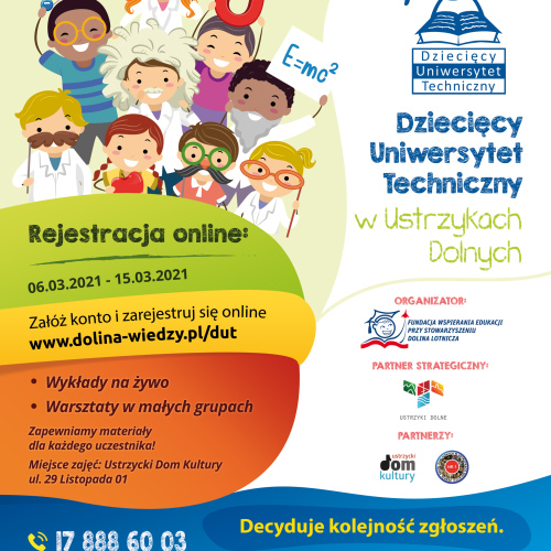 Dziecięcy Uniwersytet Techniczny znowu w Ustrzykach Dolnych!