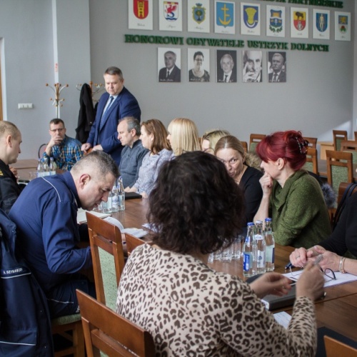 Posiedzenie Gminnego Zespołu Zarządzania Kryzysowego - COVID-19