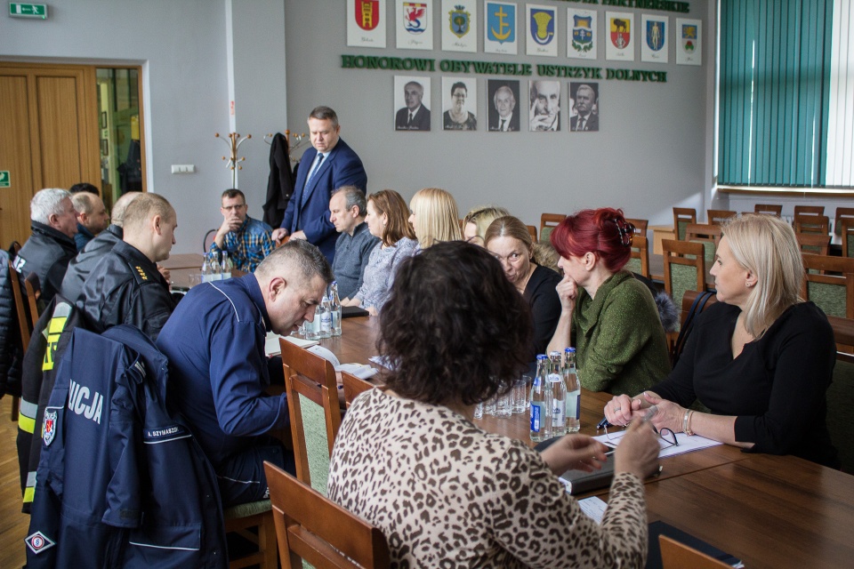 Posiedzenie Gminnego Zespołu Zarządzania Kryzysowego - COVID-19