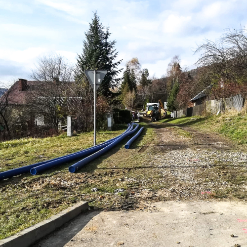 Powstanie nowa sieć wodociągowa przy ul. Gombrowicza w Ustrzykach Dolnych