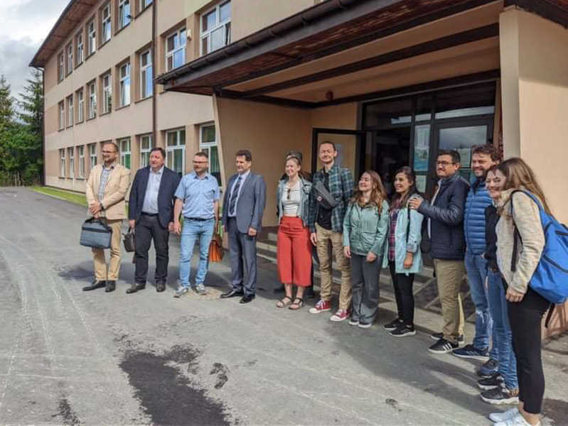 Spotkanie grupy Erasmus w Zespole Szkół Sportowych w Ustrzykach Dolnych
