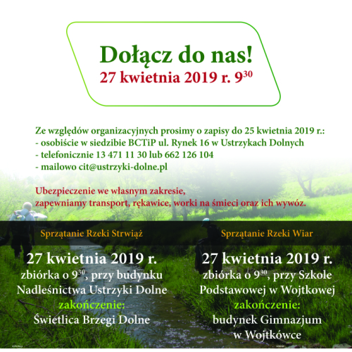 Sprzątanie rzeki Strwiąż i Wiar