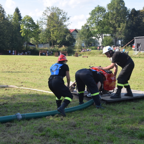 Gminne zawody sportowo-pożarnicze w Łodynie