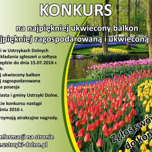 Konkurs na najładniejszą posesję i balkon 