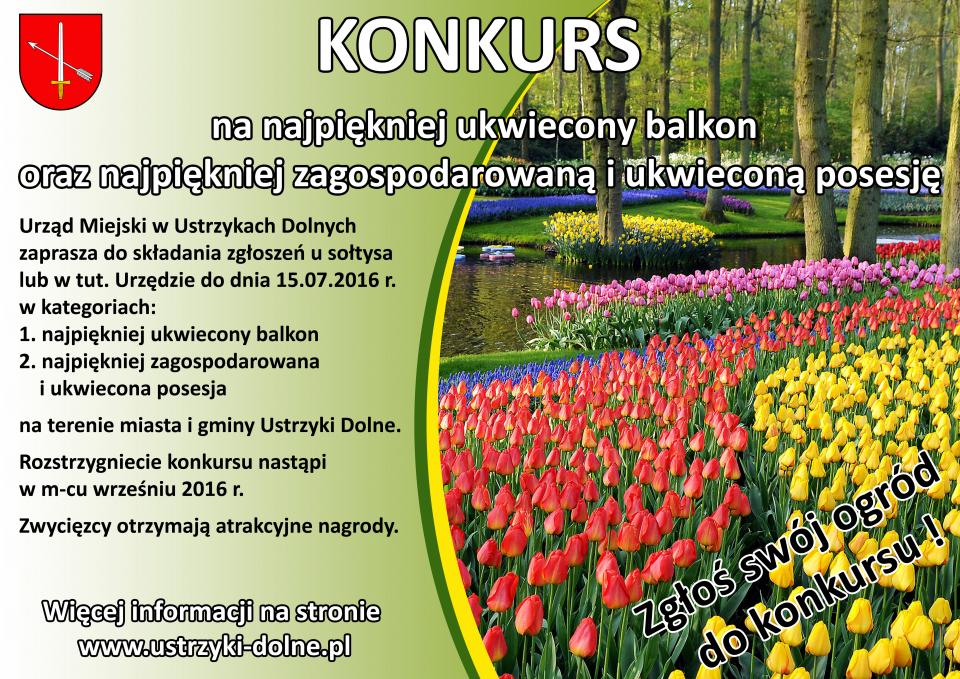Konkurs na najładniejszą posesję i balkon 