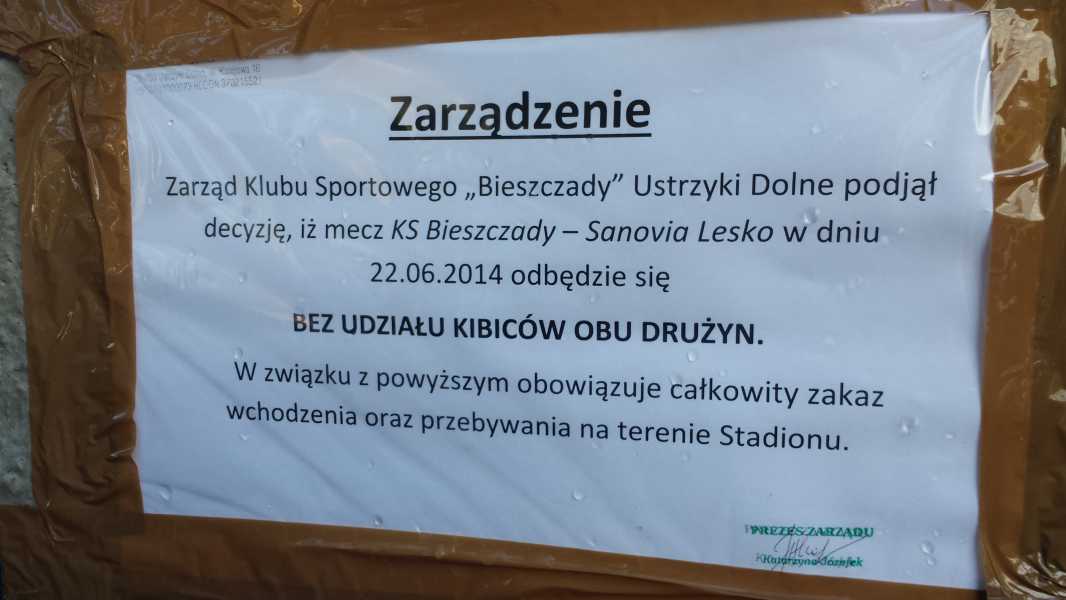 Mecz bez udziału kibiców obu drużyn