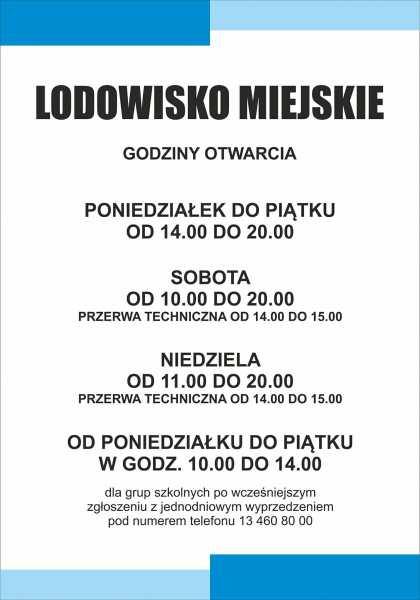 Lodowisko miejskie otwarte!