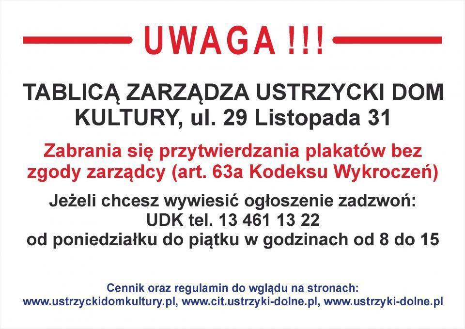 Nowe zasady umieszczania ogłoszeń