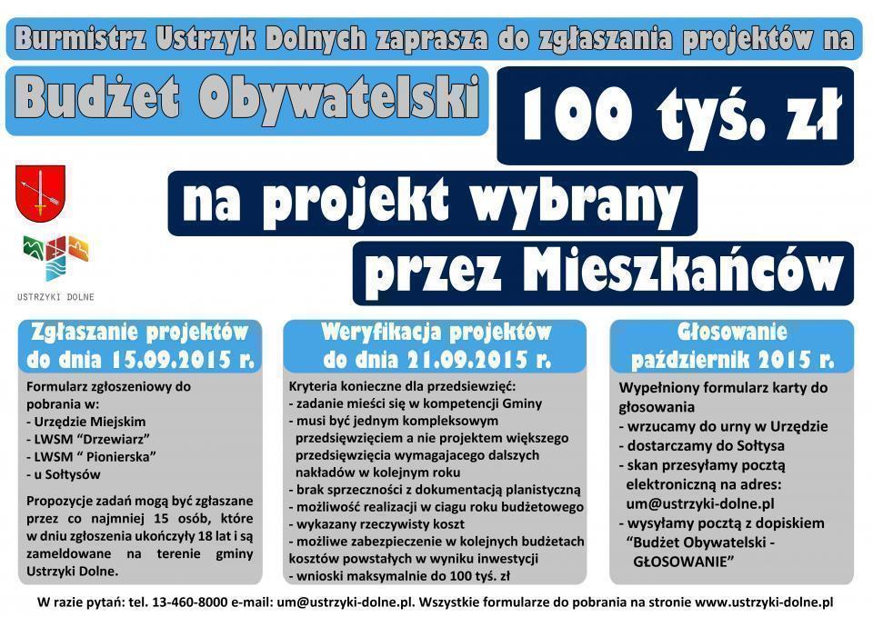 21 zadań do wyboru w budżecie obywatelskim