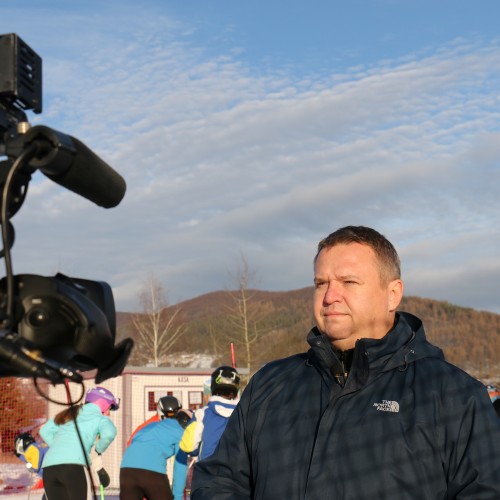 Otwarcie kolei linowej na górze Gromadzyń