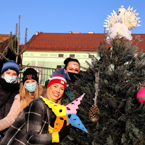 Ubieranie choinek w Gminie Ustrzyki Dolne