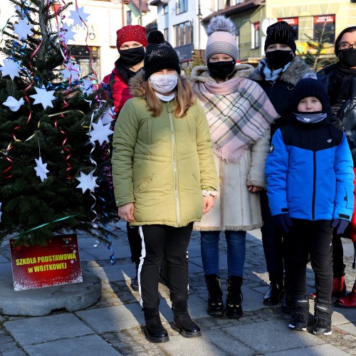 Ubieranie choinek w Gminie Ustrzyki Dolne