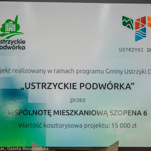 Ustrzyckie Podwórka- podpisanie umów
