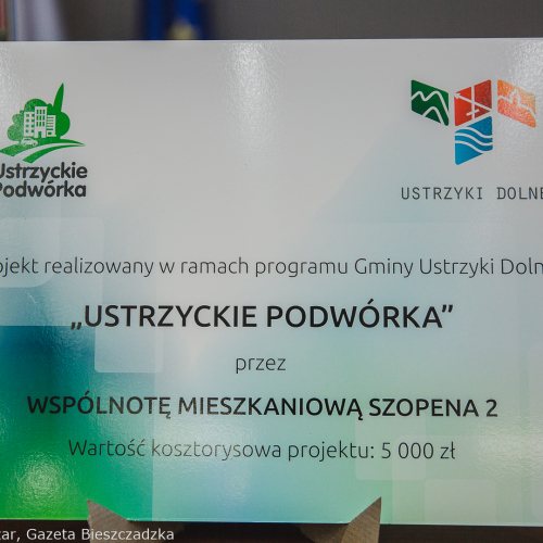 Ustrzyckie Podwórka- podpisanie umów