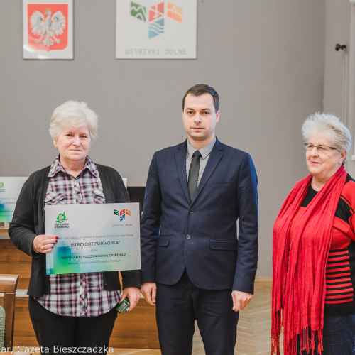 Ustrzyckie Podwórka- podpisanie umów