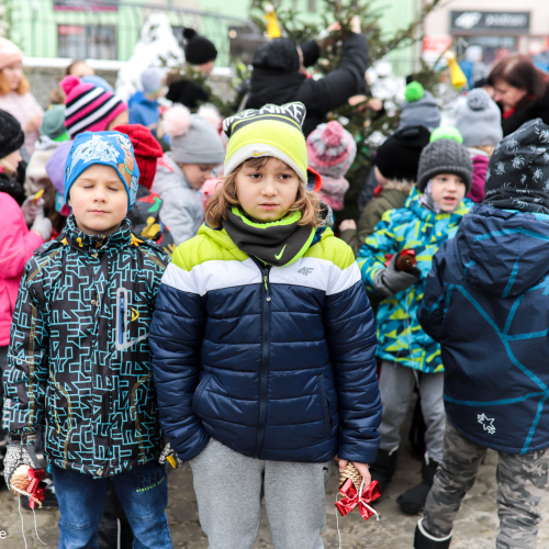 Ustrzyki ubierają wspólnie choinki!