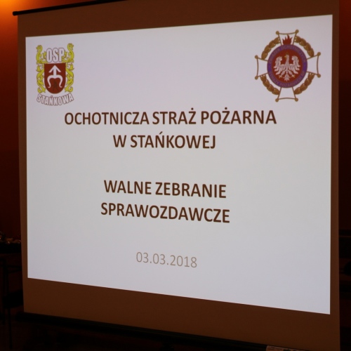 Zebranie sprawozdawcze OSP Stańkowa